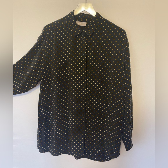 Everlane Silky Oversized Polka Dot Shirt 12 - Picture 2 of 8